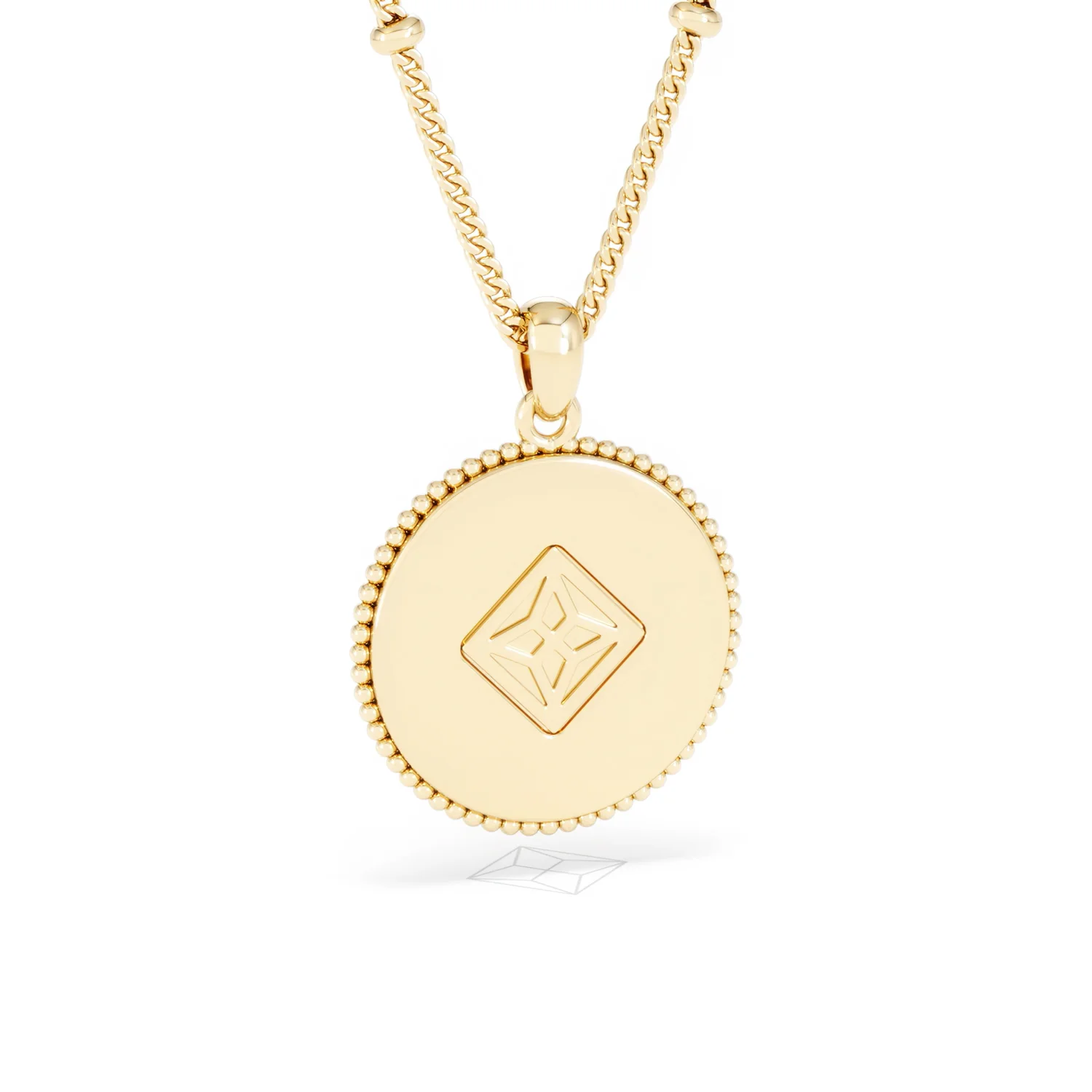 Zodiac Leo Necklace Medallion Lab Grown 0.02ct in 18K Gold Vermeil - Image 53