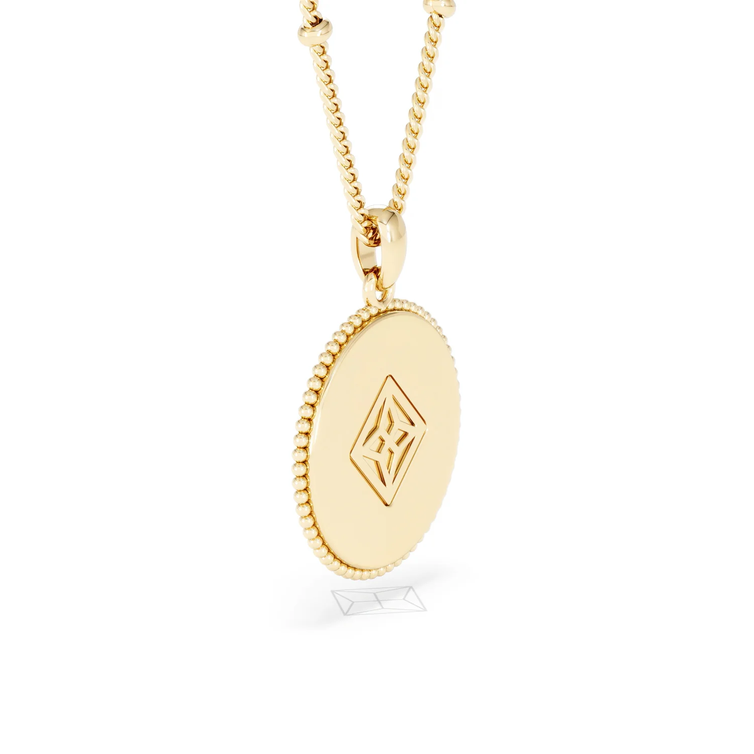 Zodiac Leo Necklace Medallion Lab Grown 0.02ct in 18K Gold Vermeil - Image 61