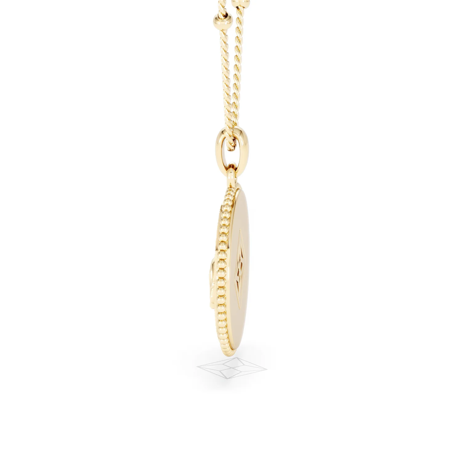Zodiac Leo Necklace Medallion Lab Grown 0.02ct in 18K Gold Vermeil - Image 67