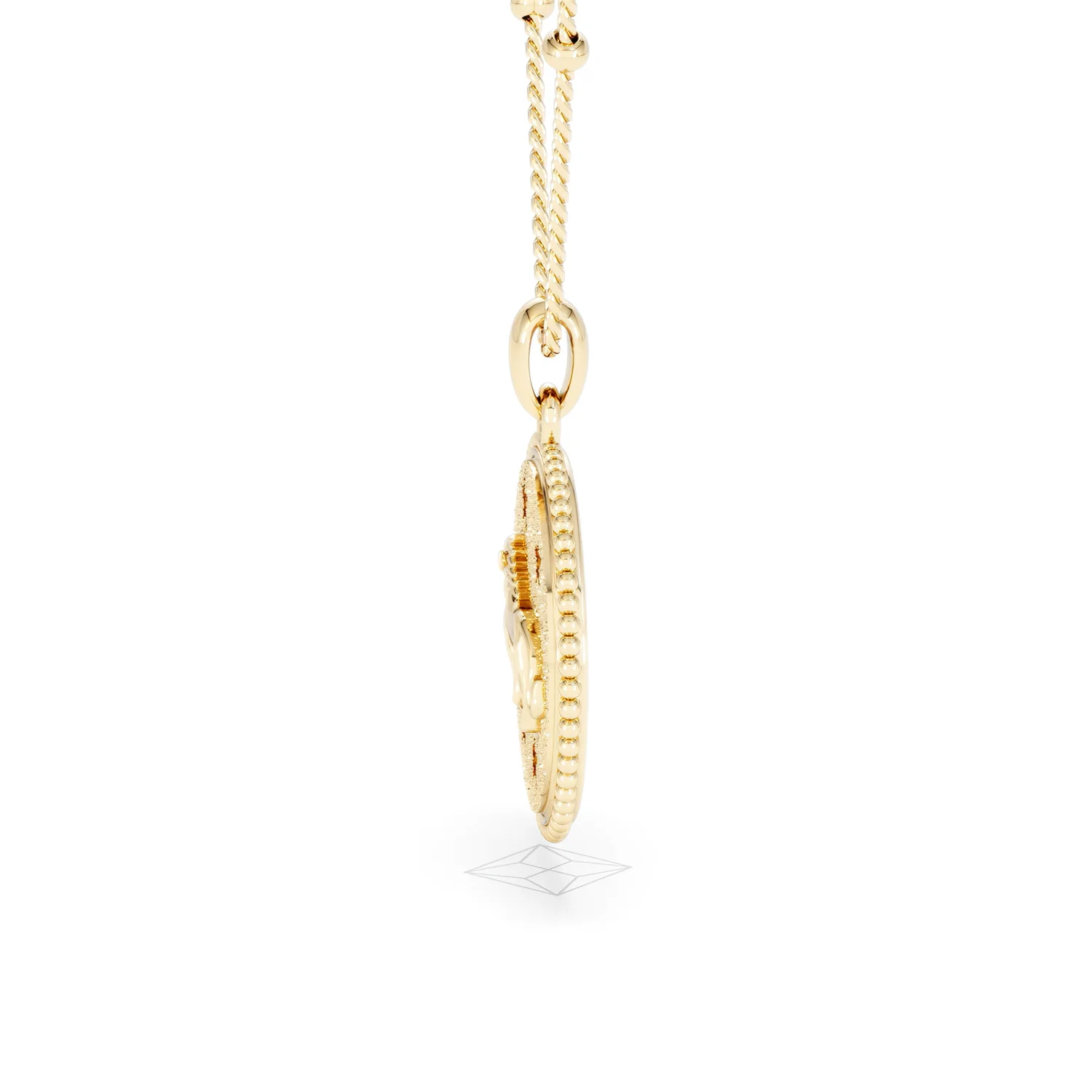 Zodiac Leo Necklace Medallion Lab Grown 0.02ct in 18K Gold Vermeil - Image 70
