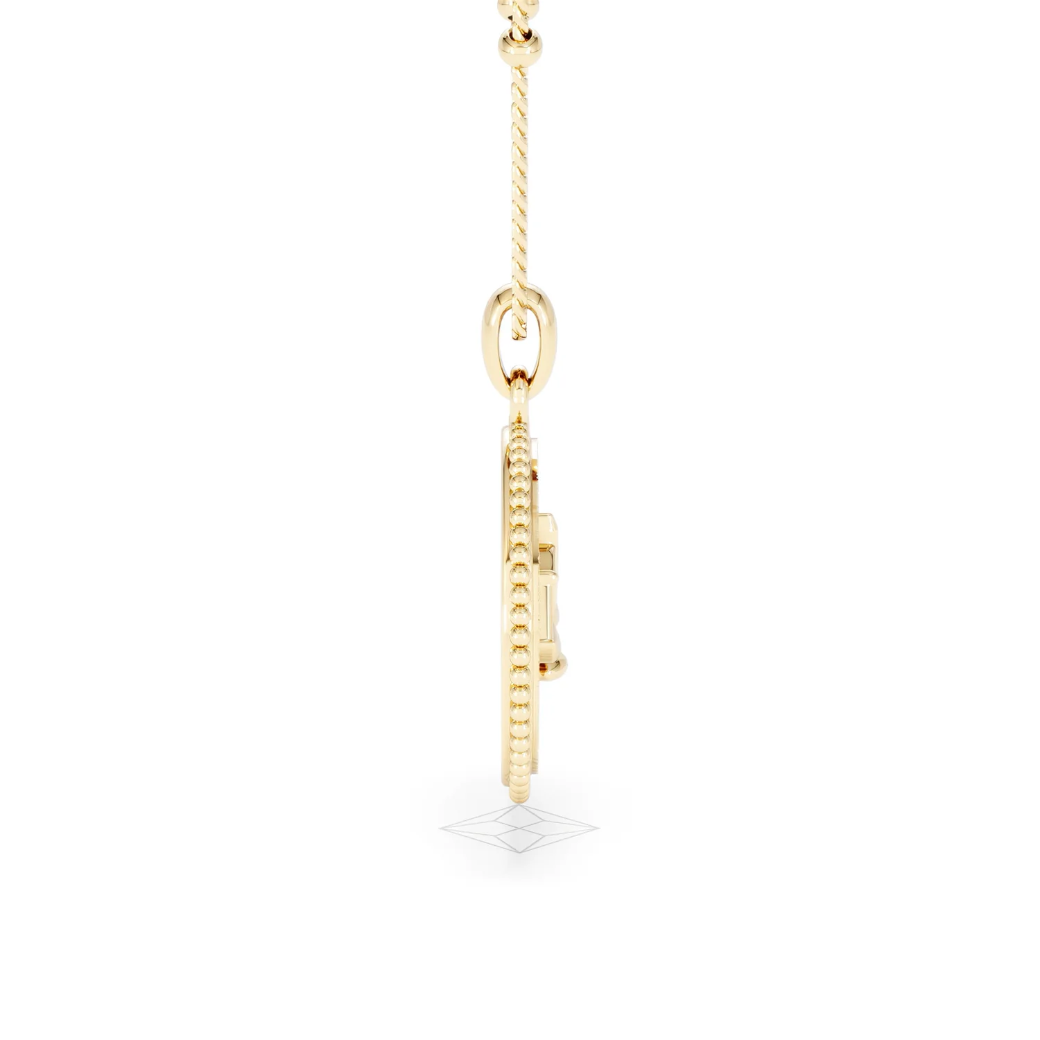 Zodiac Libra Necklace Medallion Lab Grown 0.02ct in 18K Gold Vermeil - Image 29