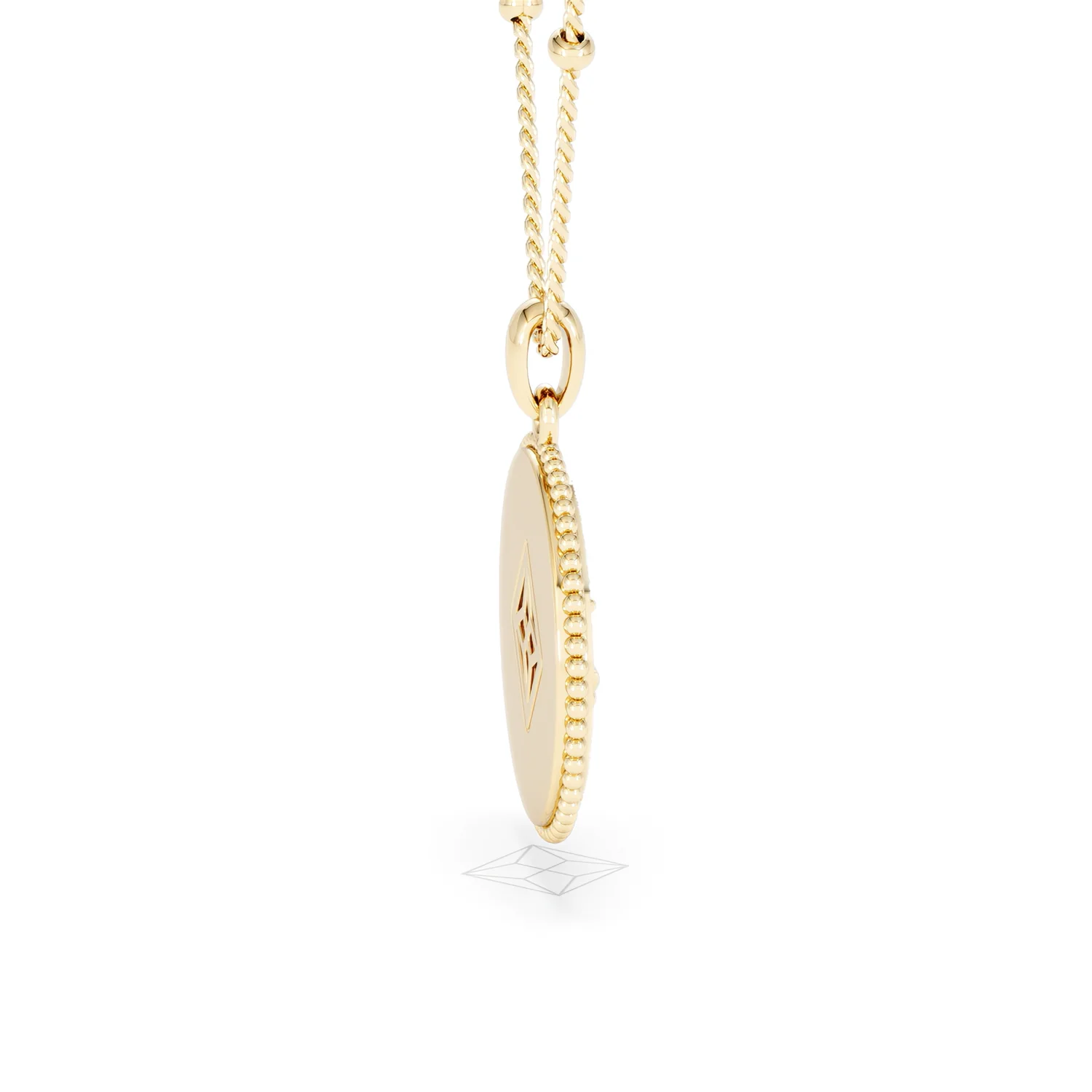 Zodiac Libra Necklace Medallion Lab Grown 0.02ct in 18K Gold Vermeil - Image 31