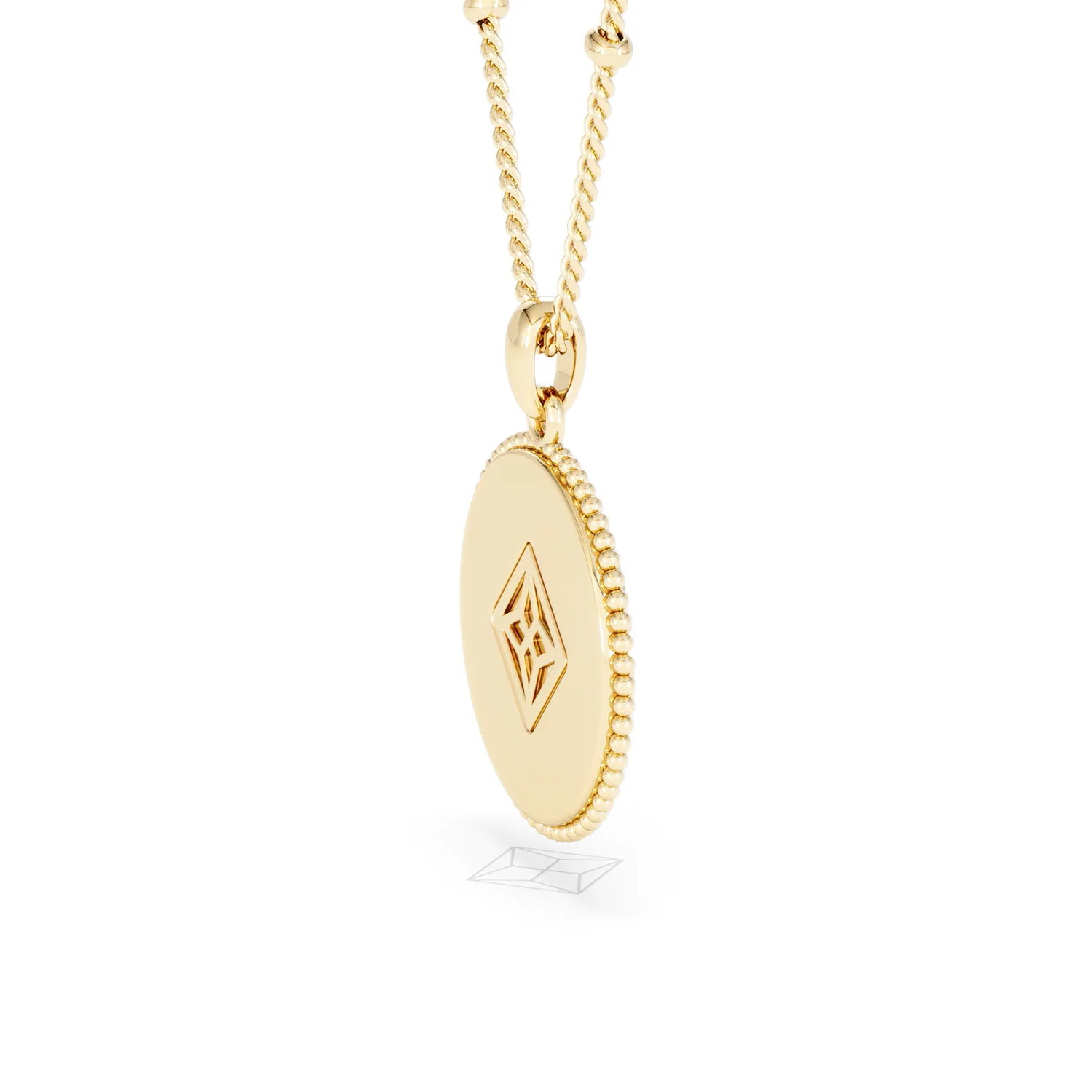 Zodiac Libra Necklace Medallion Lab Grown 0.02ct in 18K Gold Vermeil - Image 34