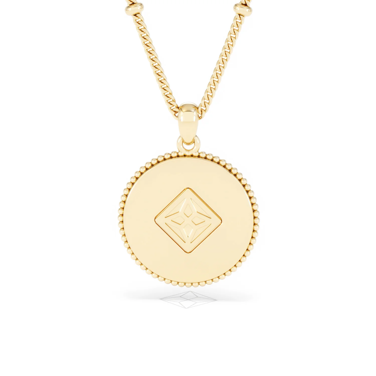 Zodiac Libra Necklace Medallion Lab Grown 0.02ct in 18K Gold Vermeil - Image 48