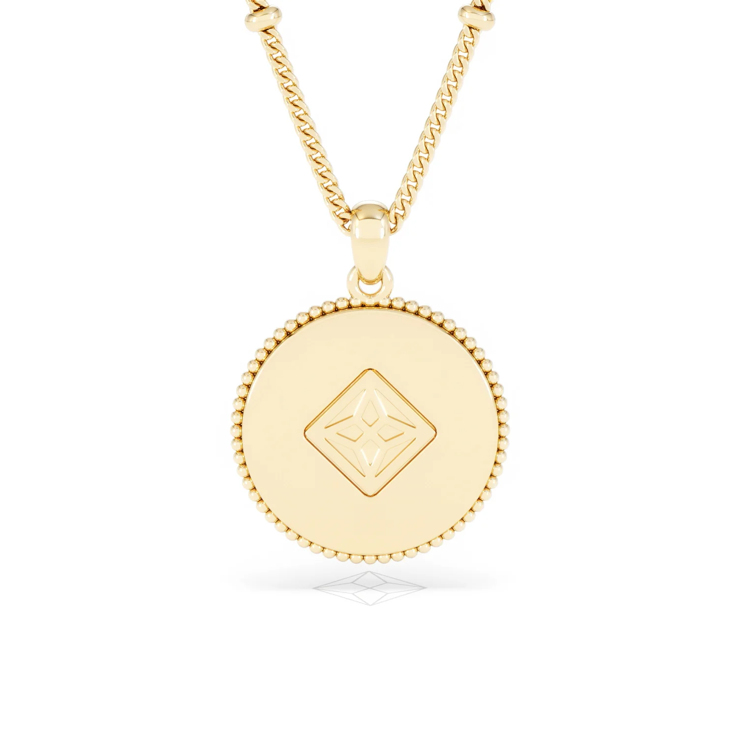 Zodiac Libra Necklace Medallion Lab Grown 0.02ct in 18K Gold Vermeil - Image 49