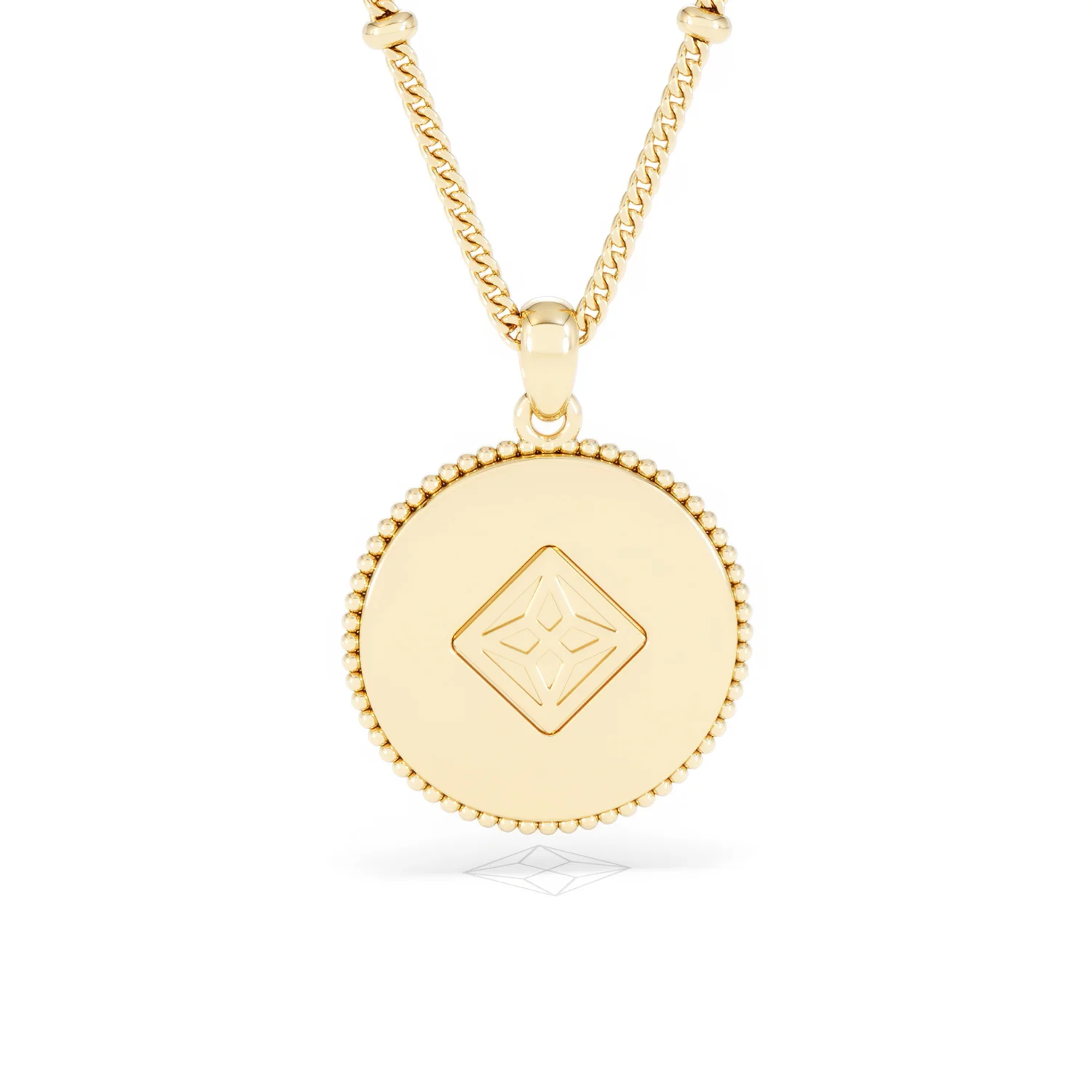 Zodiac Libra Necklace Medallion Lab Grown 0.02ct in 18K Gold Vermeil - Image 50