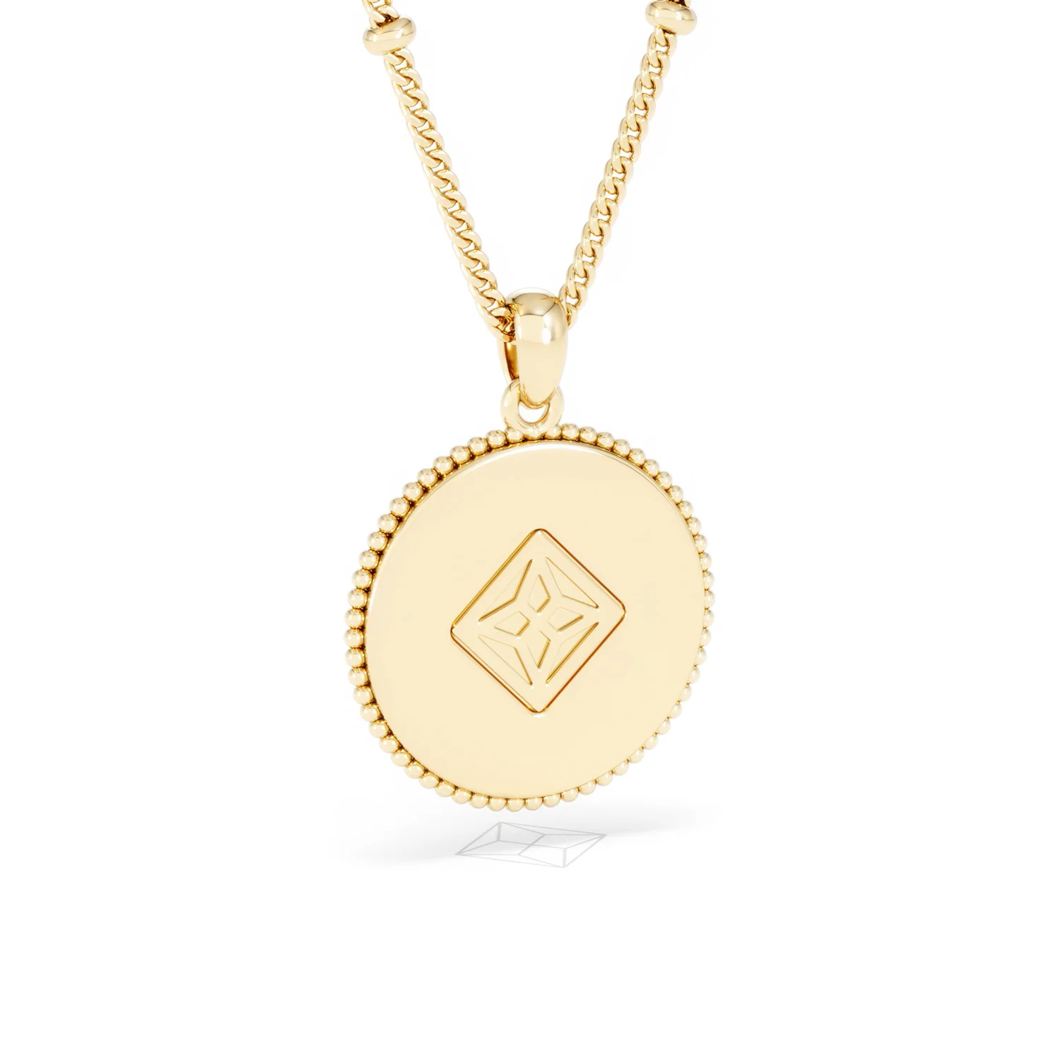 Zodiac Libra Necklace Medallion Lab Grown 0.02ct in 18K Gold Vermeil - Image 54