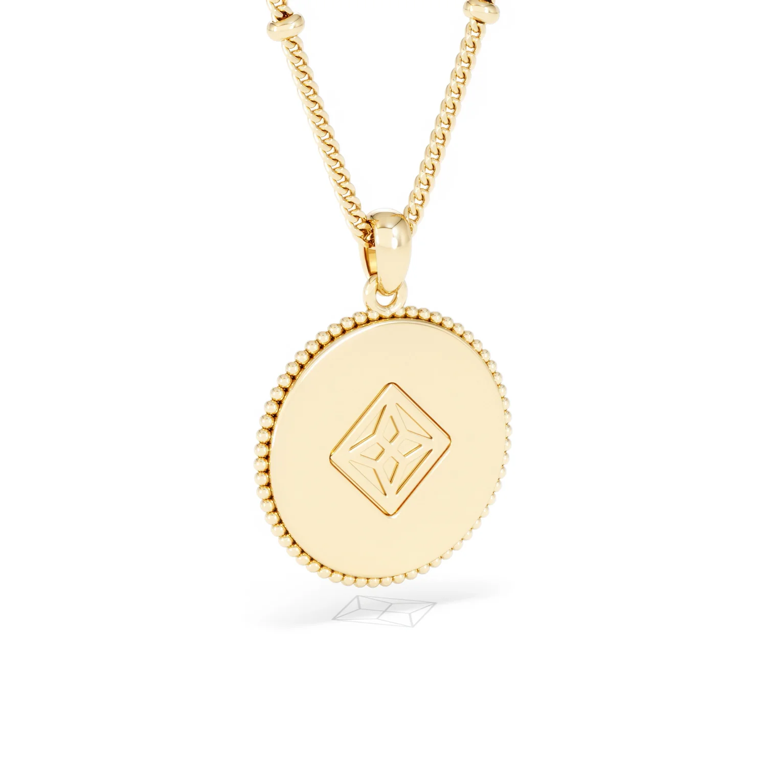 Zodiac Libra Necklace Medallion Lab Grown 0.02ct in 18K Gold Vermeil - Image 55