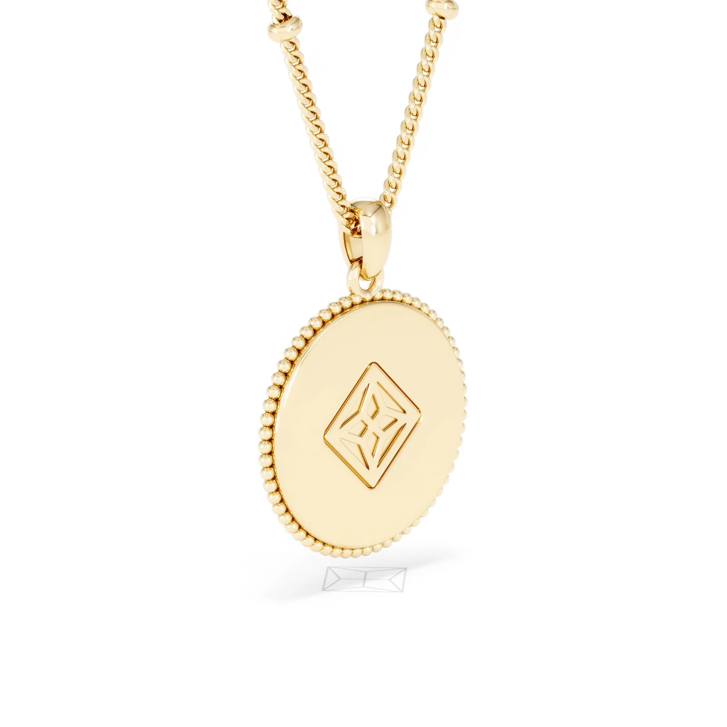 Zodiac Libra Necklace Medallion Lab Grown 0.02ct in 18K Gold Vermeil - Image 58