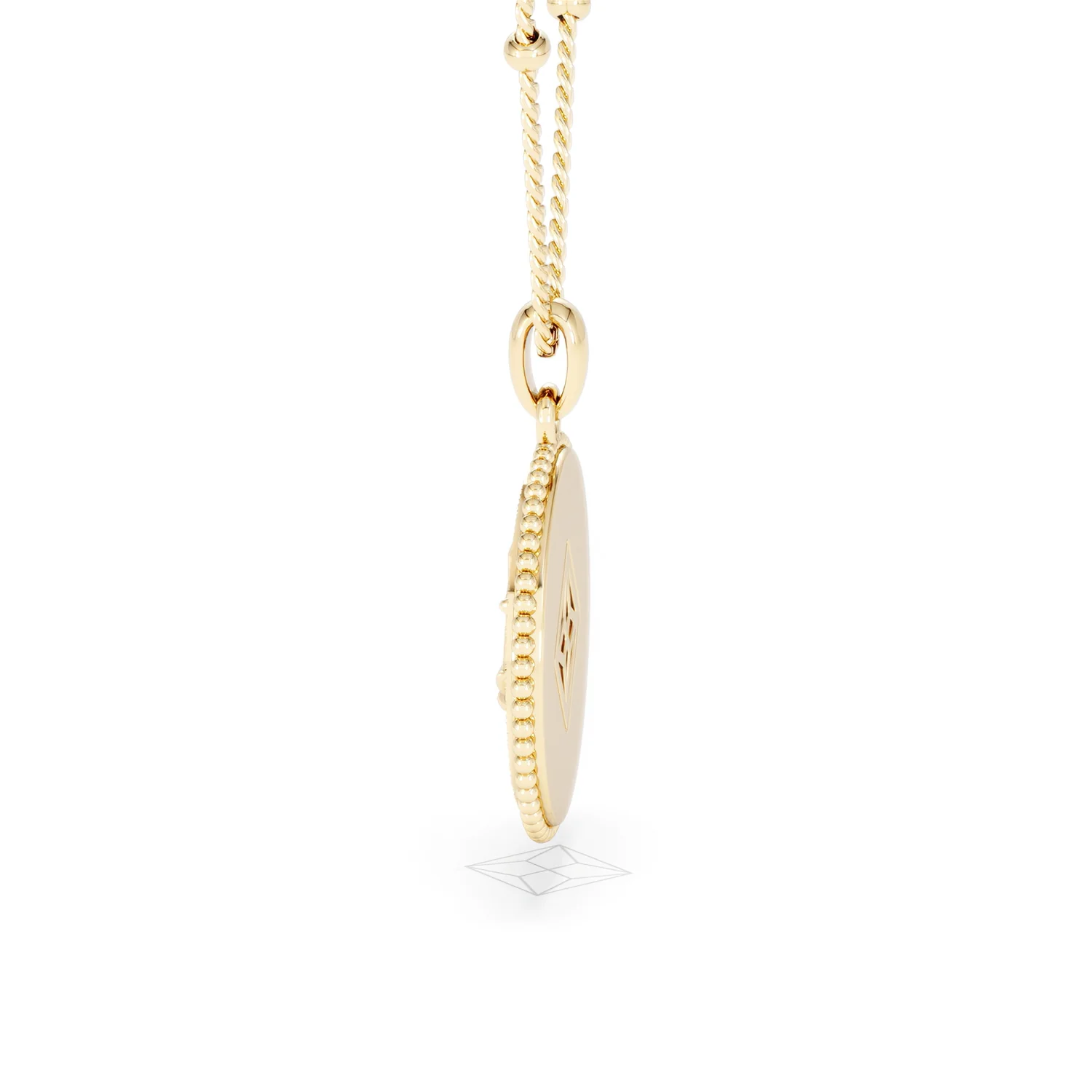 Zodiac Libra Necklace Medallion Lab Grown 0.02ct in 18K Gold Vermeil - Image 67