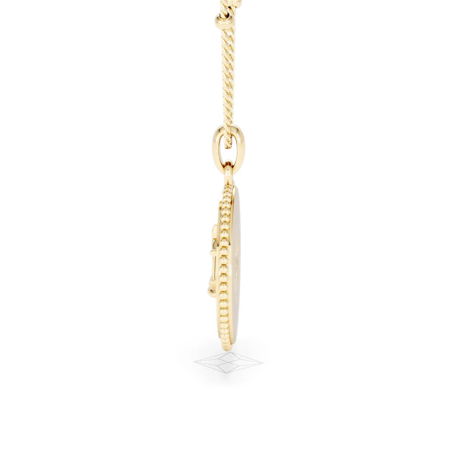 Zodiac Libra Necklace Medallion Lab Grown 0.02ct in 18K Gold Vermeil - Image 68