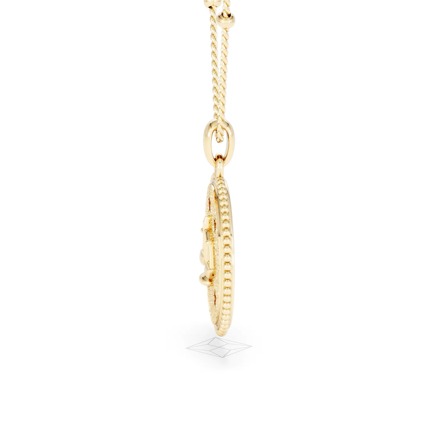 Zodiac Libra Necklace Medallion Lab Grown 0.02ct in 18K Gold Vermeil - Image 70