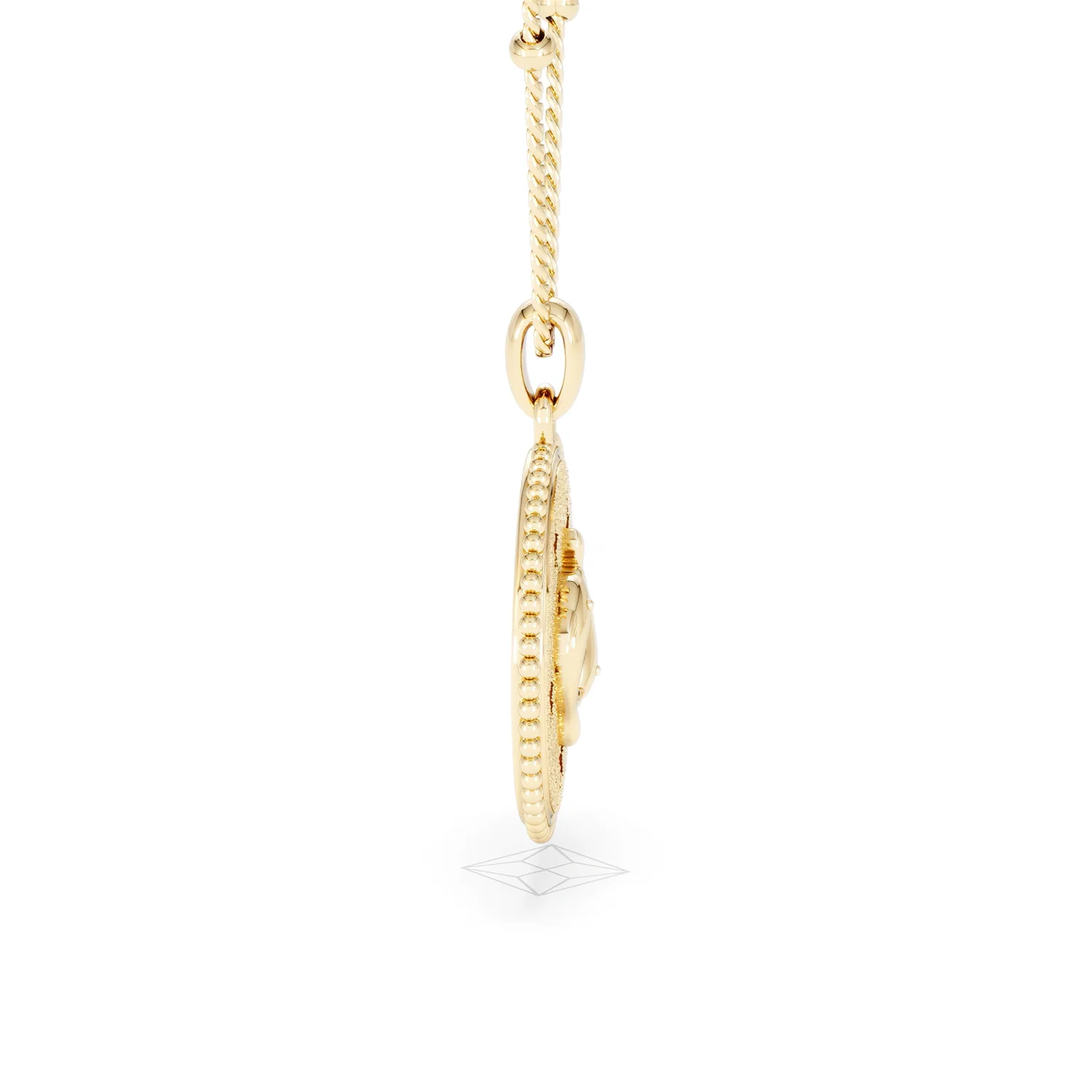Zodiac Pisces Necklace Medallion Lab Grown 0.02ct in 18K Gold Vermeil - Image 29