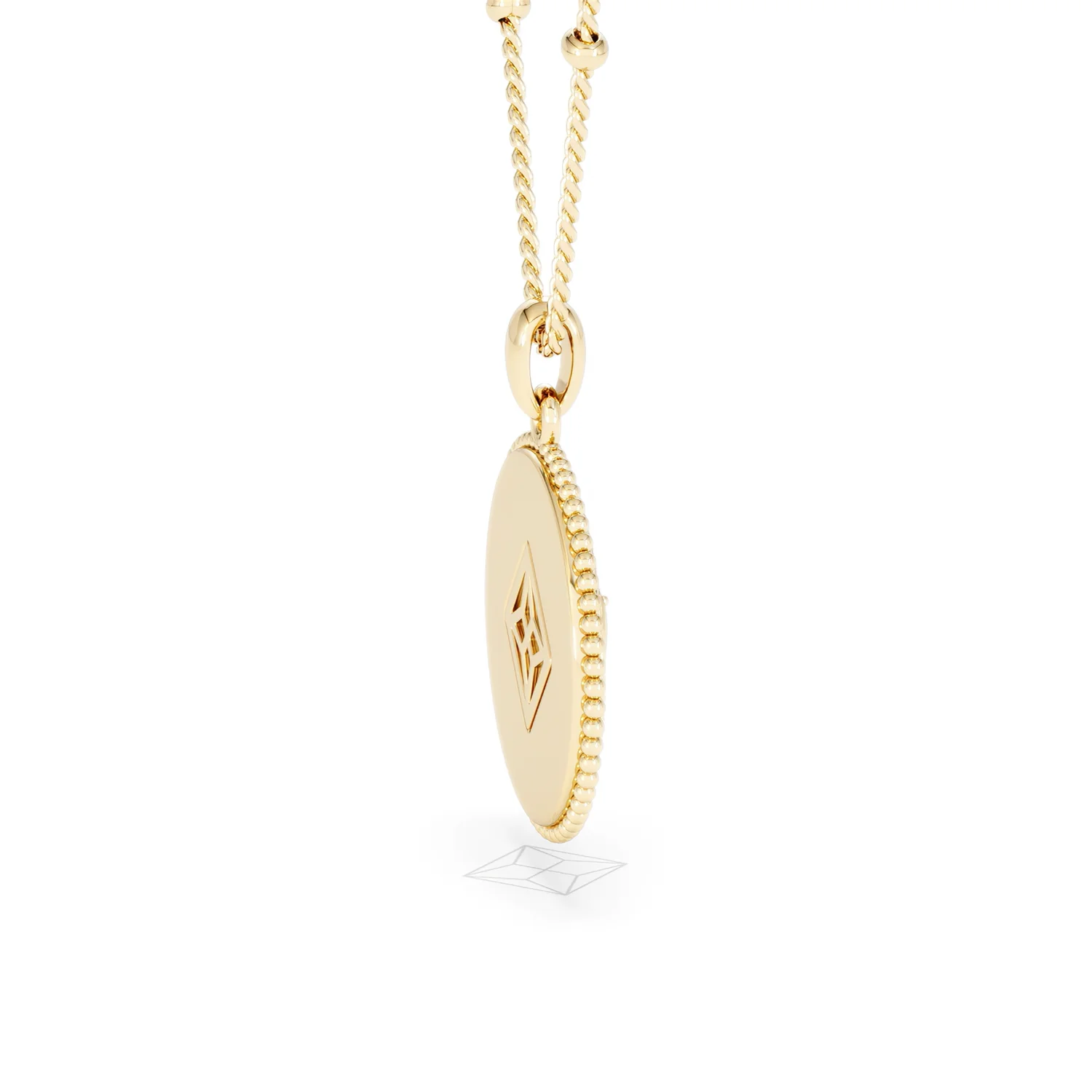 Zodiac Pisces Necklace Medallion Lab Grown 0.02ct in 18K Gold Vermeil - Image 33