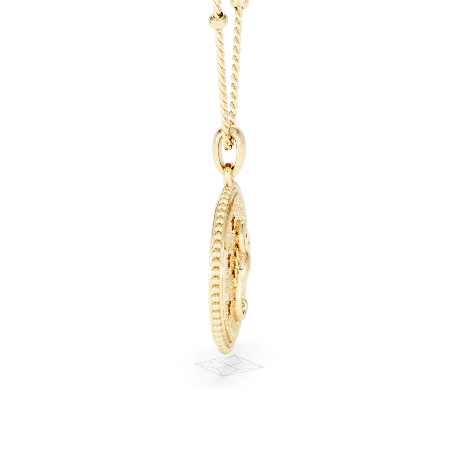 Zodiac Scorpio Necklace Medallion Lab Grown 0.02ct in 18K Gold Vermeil - Image 28