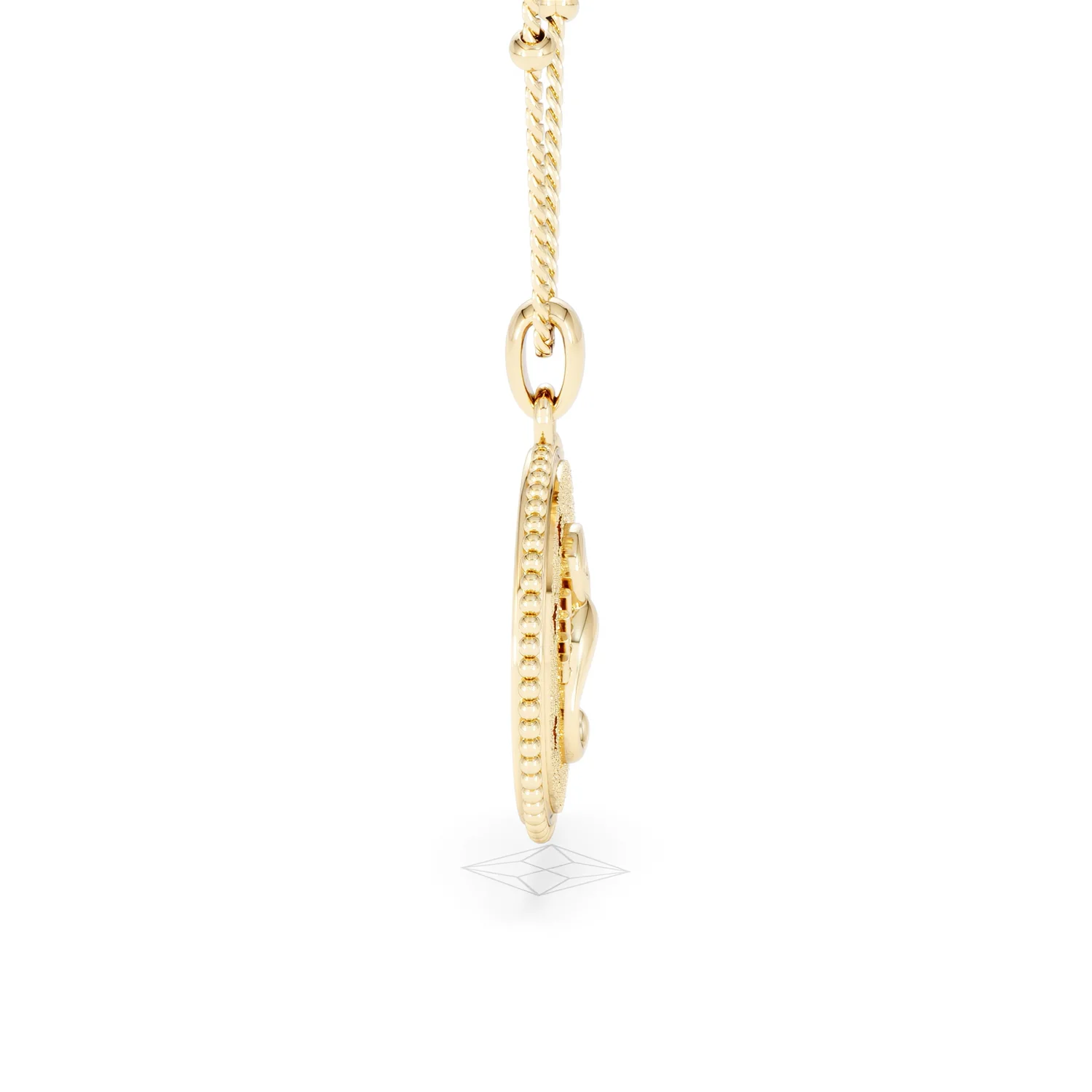 Zodiac Scorpio Necklace Medallion Lab Grown 0.02ct in 18K Gold Vermeil - Image 29