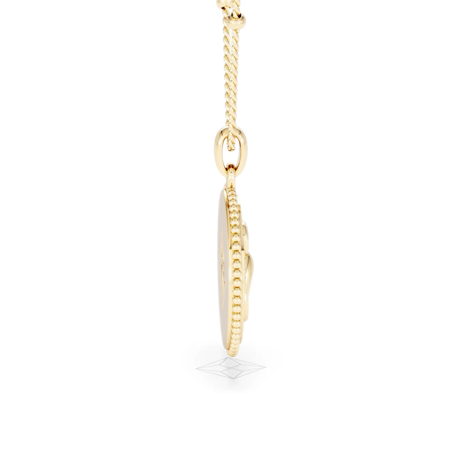 Zodiac Scorpio Necklace Medallion Lab Grown 0.02ct in 18K Gold Vermeil - Image 31