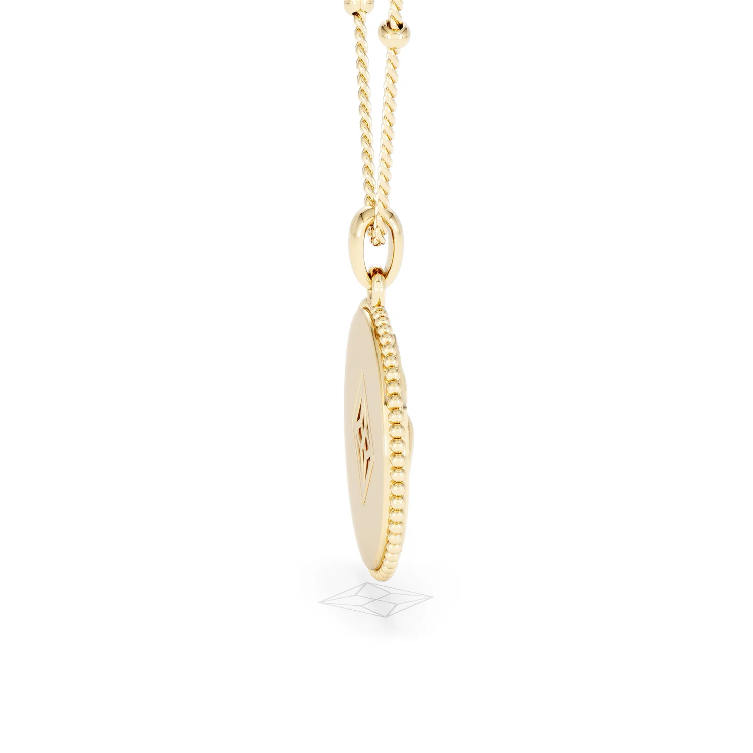 Zodiac Scorpio Necklace Medallion Lab Grown 0.02ct in 18K Gold Vermeil - Image 32