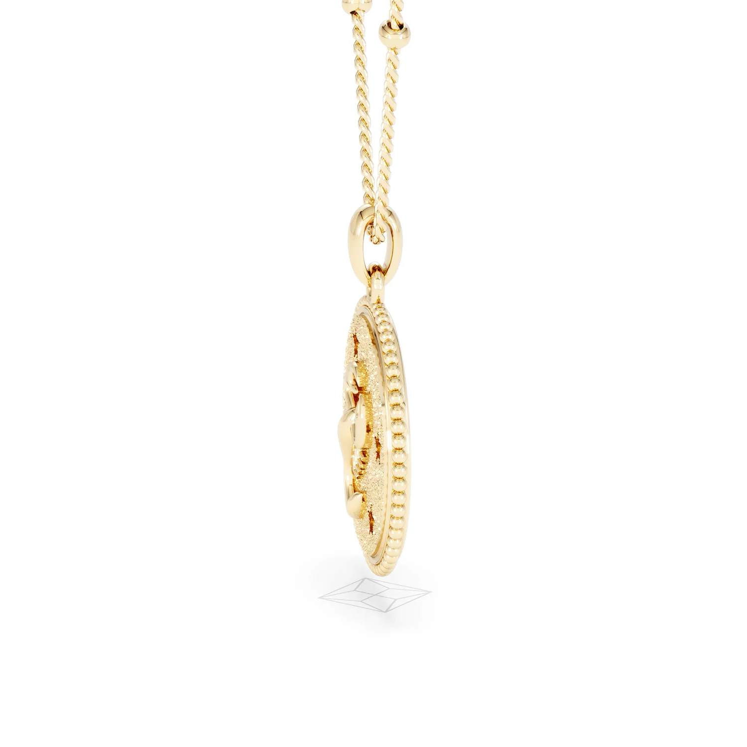 Zodiac Scorpio Necklace Medallion Lab Grown 0.02ct in 18K Gold Vermeil - Image 72
