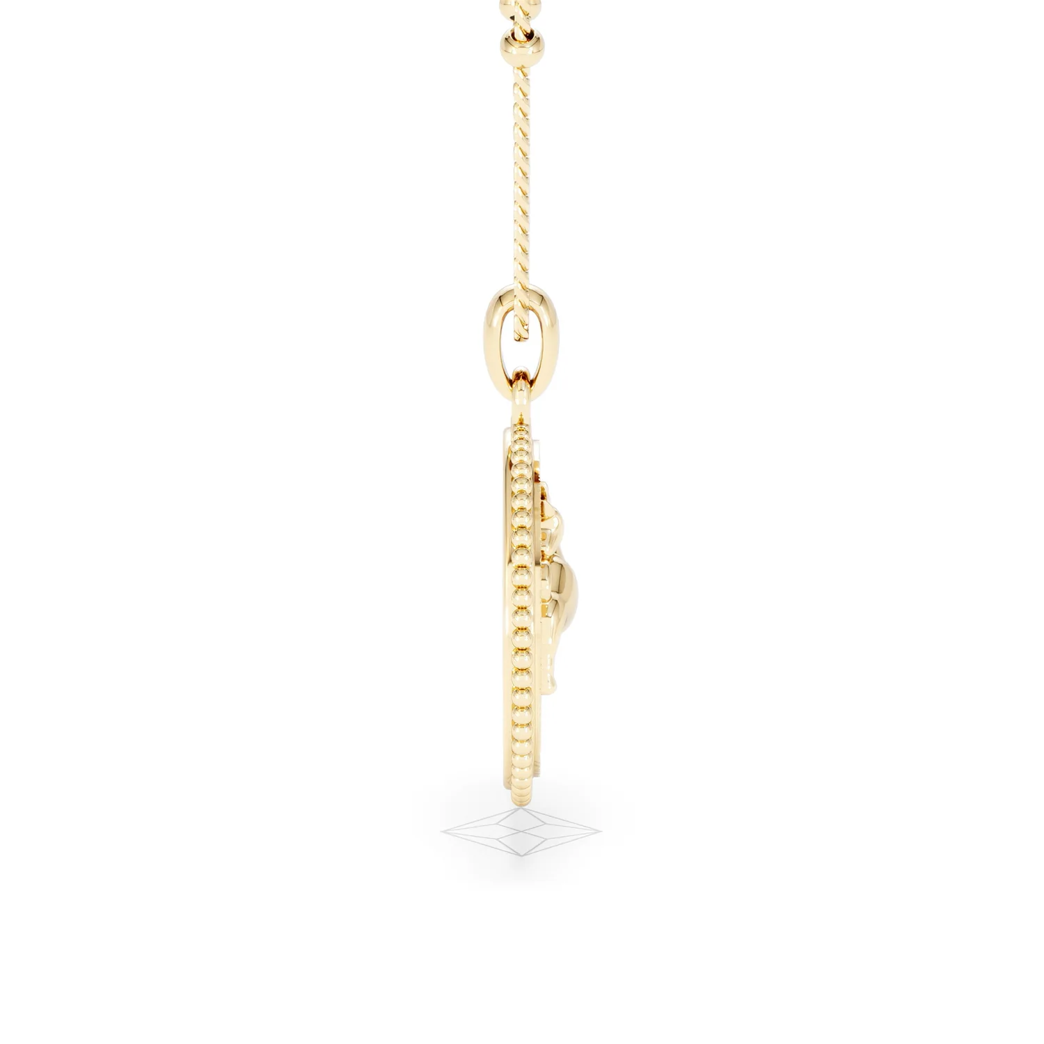 Zodiac Taurus Necklace Medallion Lab Grown 0.02ct in 18K Gold Vermeil - Image 29