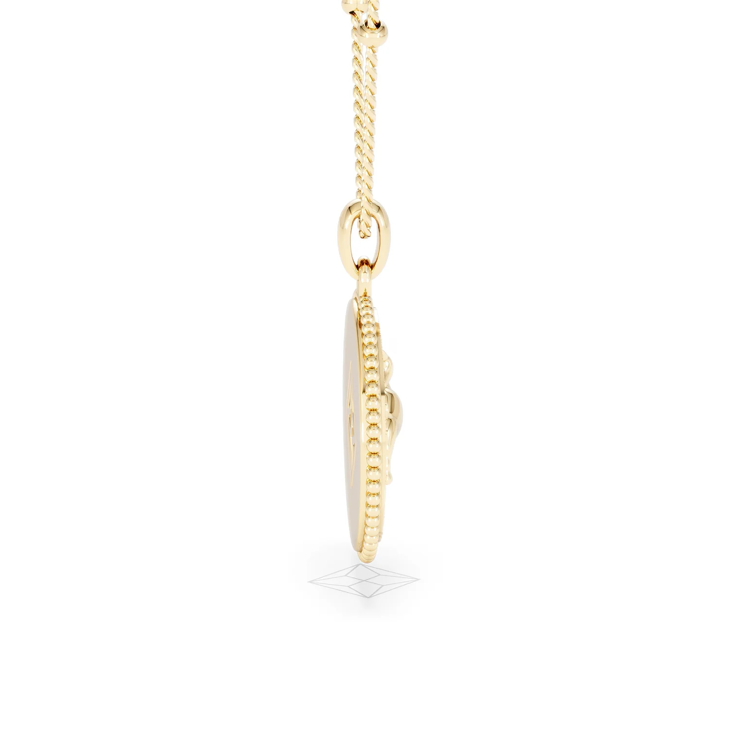 Zodiac Taurus Necklace Medallion Lab Grown 0.02ct in 18K Gold Vermeil - Image 30
