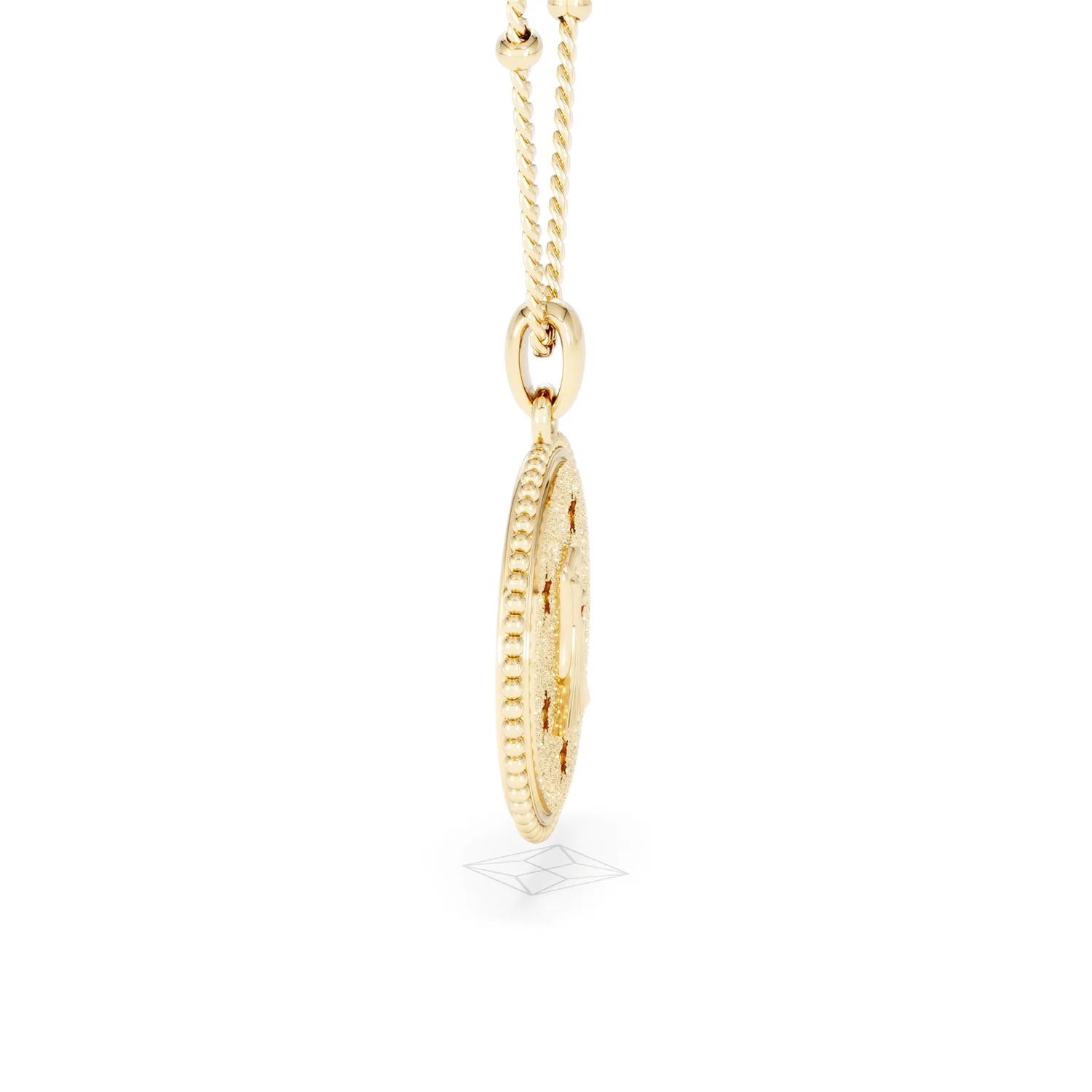 Zodiac Virgo Necklace Medallion Lab Grown 0.02ct in 18K Gold Vermeil - Image 27