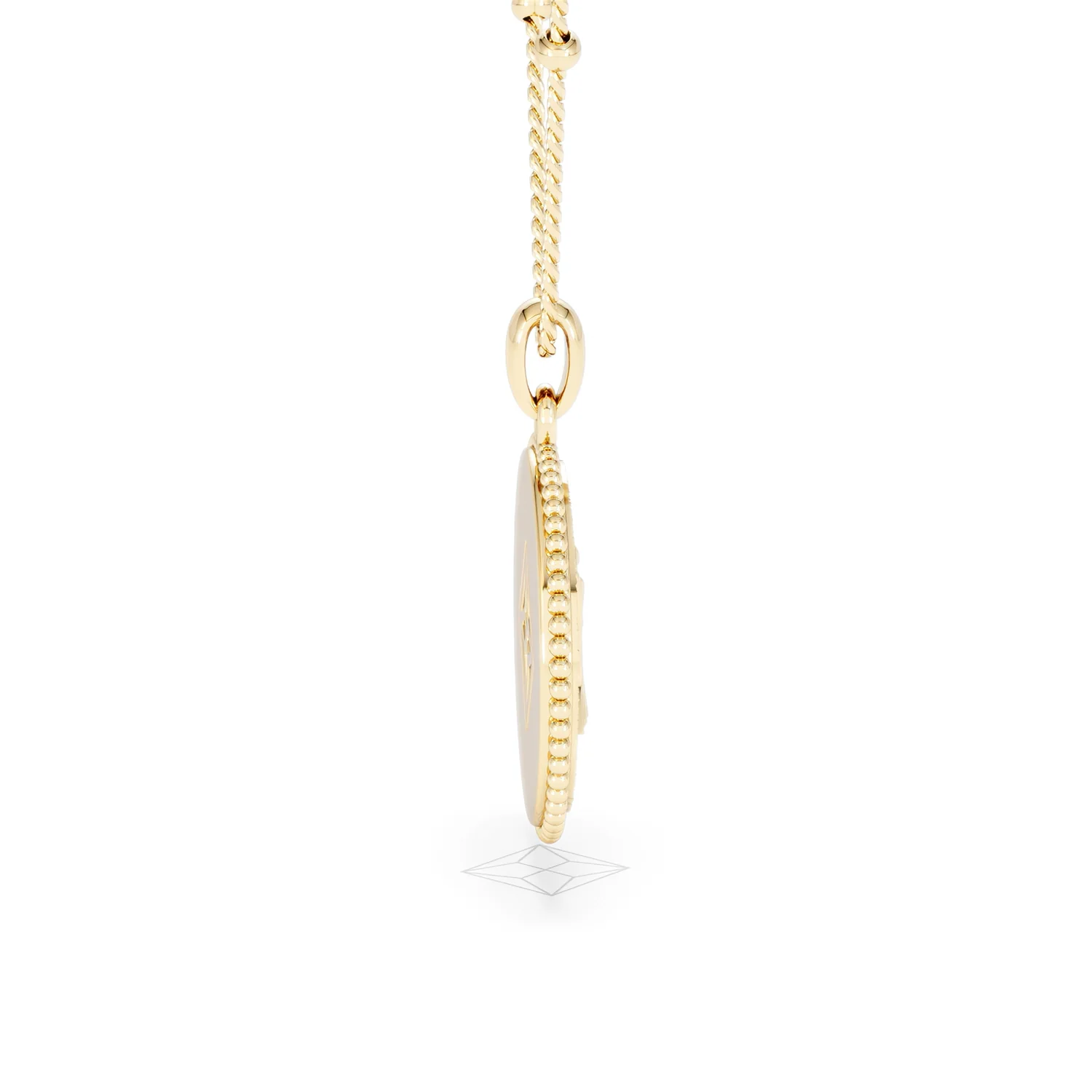 Zodiac Virgo Necklace Medallion Lab Grown 0.02ct in 18K Gold Vermeil - Image 30