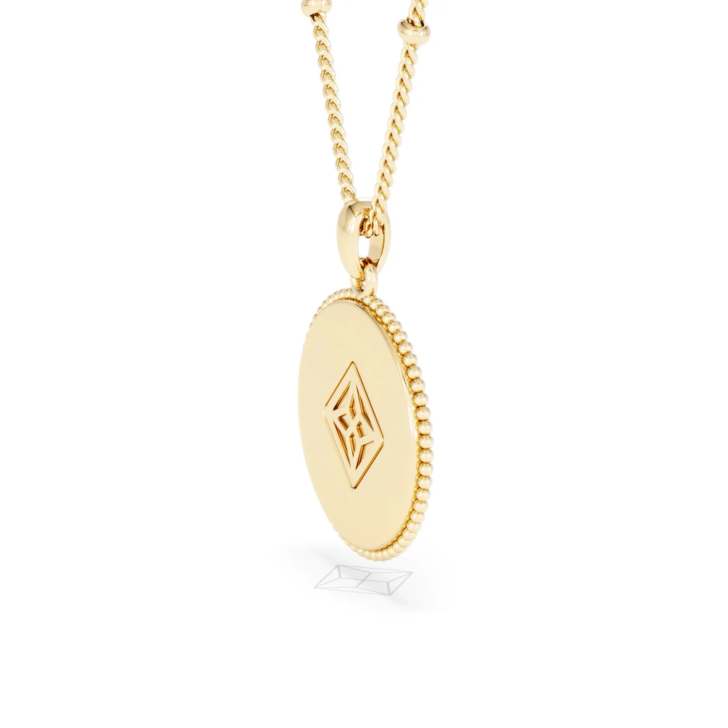 Zodiac Virgo Necklace Medallion Lab Grown 0.02ct in 18K Gold Vermeil - Image 35