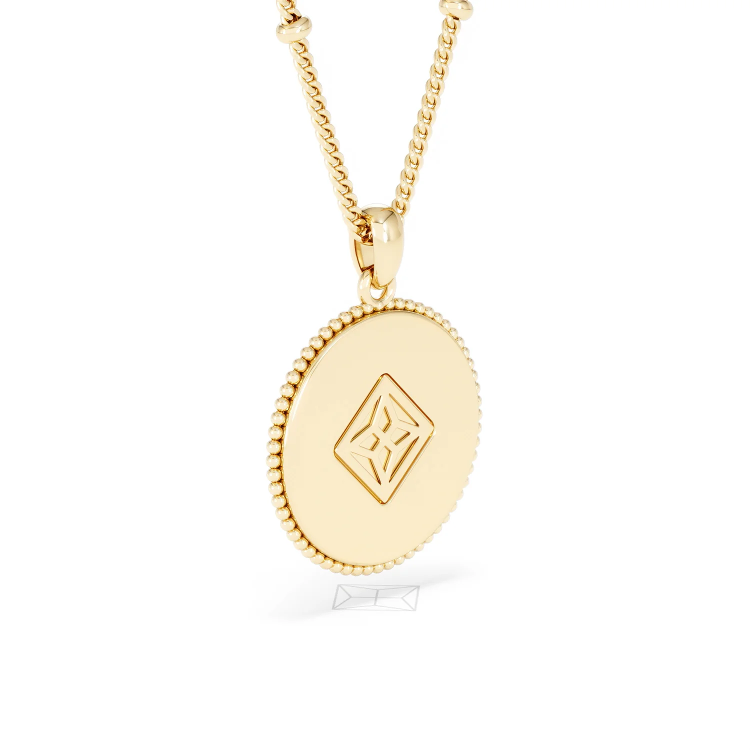 Zodiac Virgo Necklace Medallion Lab Grown 0.02ct in 18K Gold Vermeil - Image 58