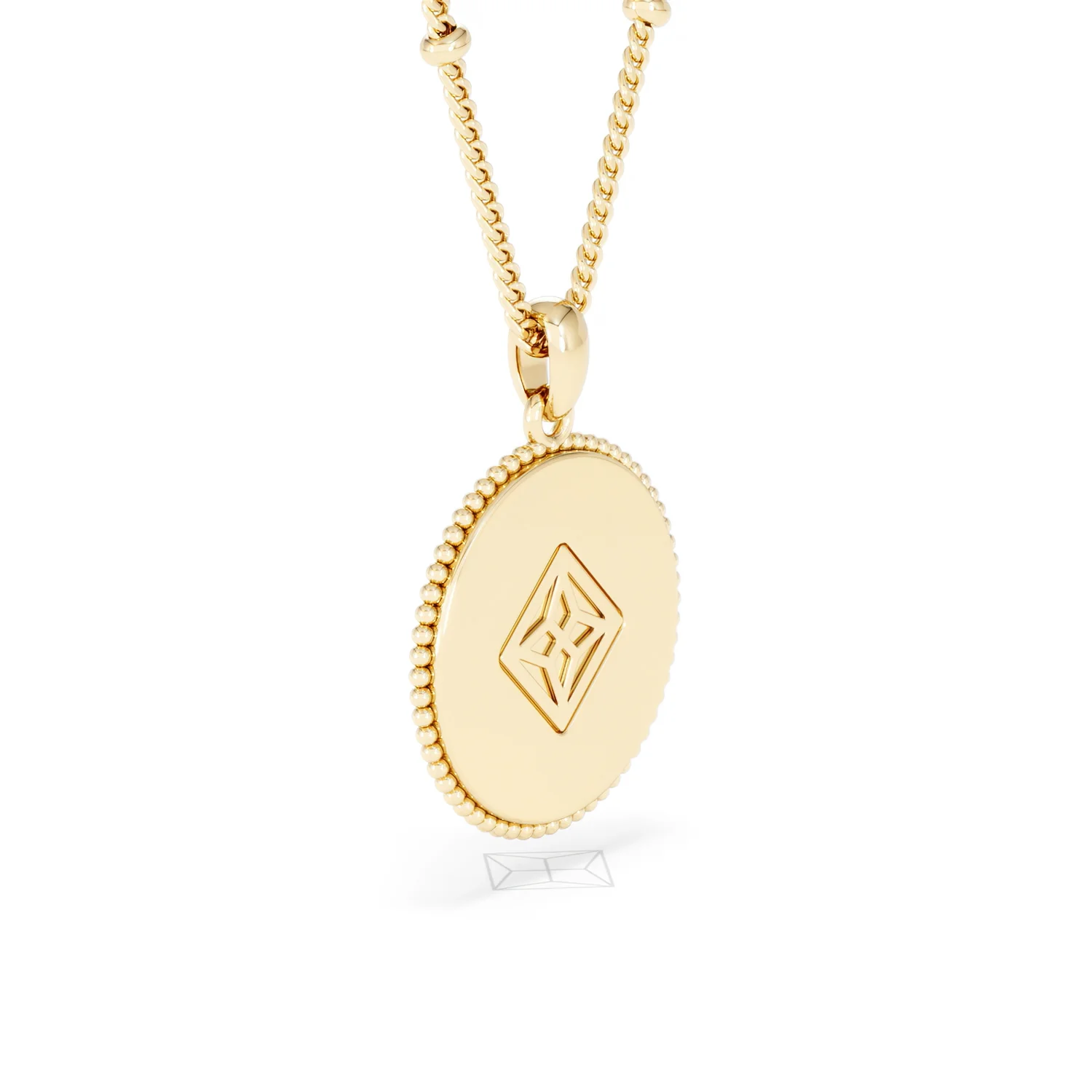 Zodiac Virgo Necklace Medallion Lab Grown 0.02ct in 18K Gold Vermeil - Image 60