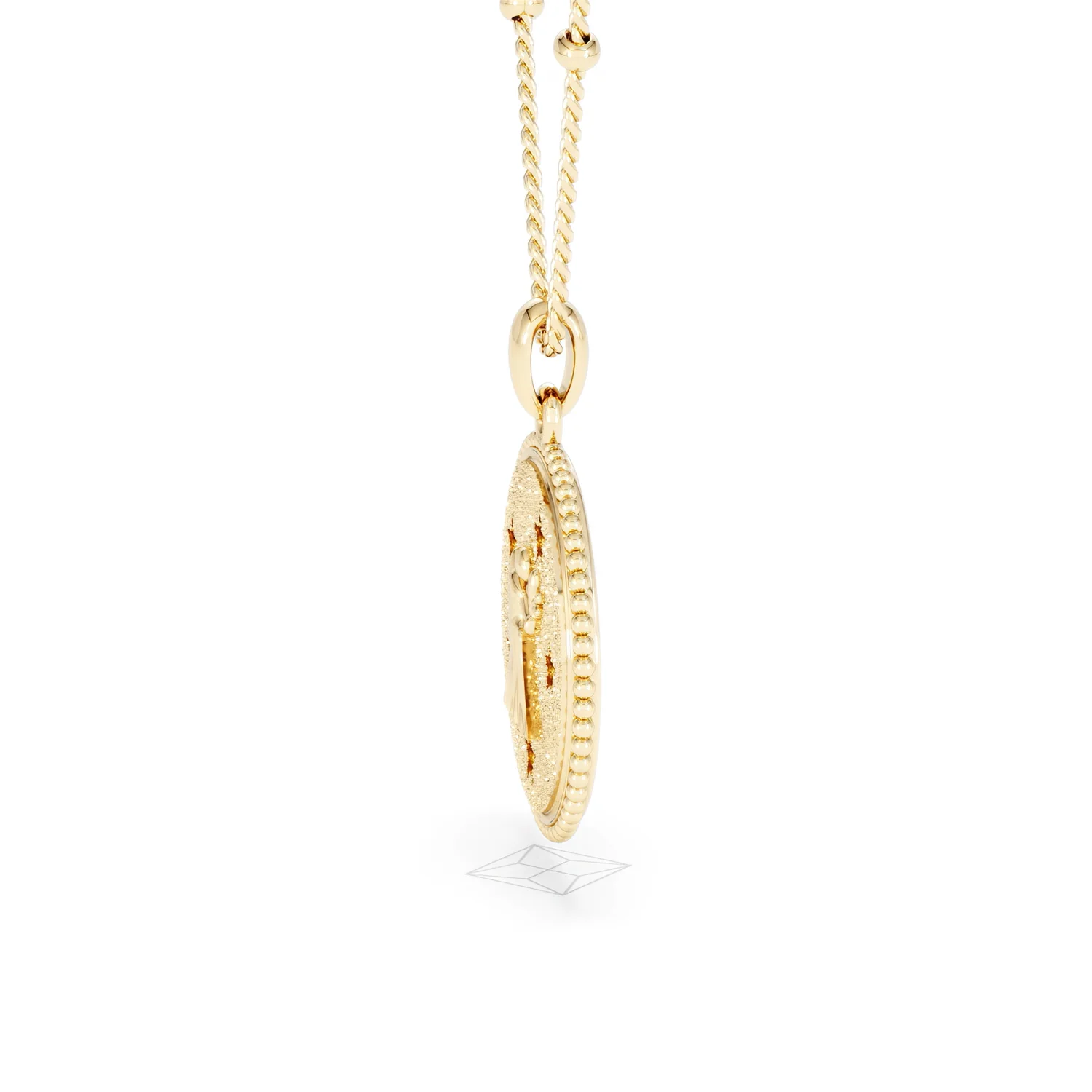 Zodiac Virgo Necklace Medallion Lab Grown 0.02ct in 18K Gold Vermeil - Image 71
